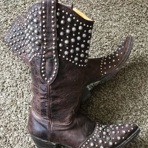 Old Gringo Studed all Leather women Boots Sz8